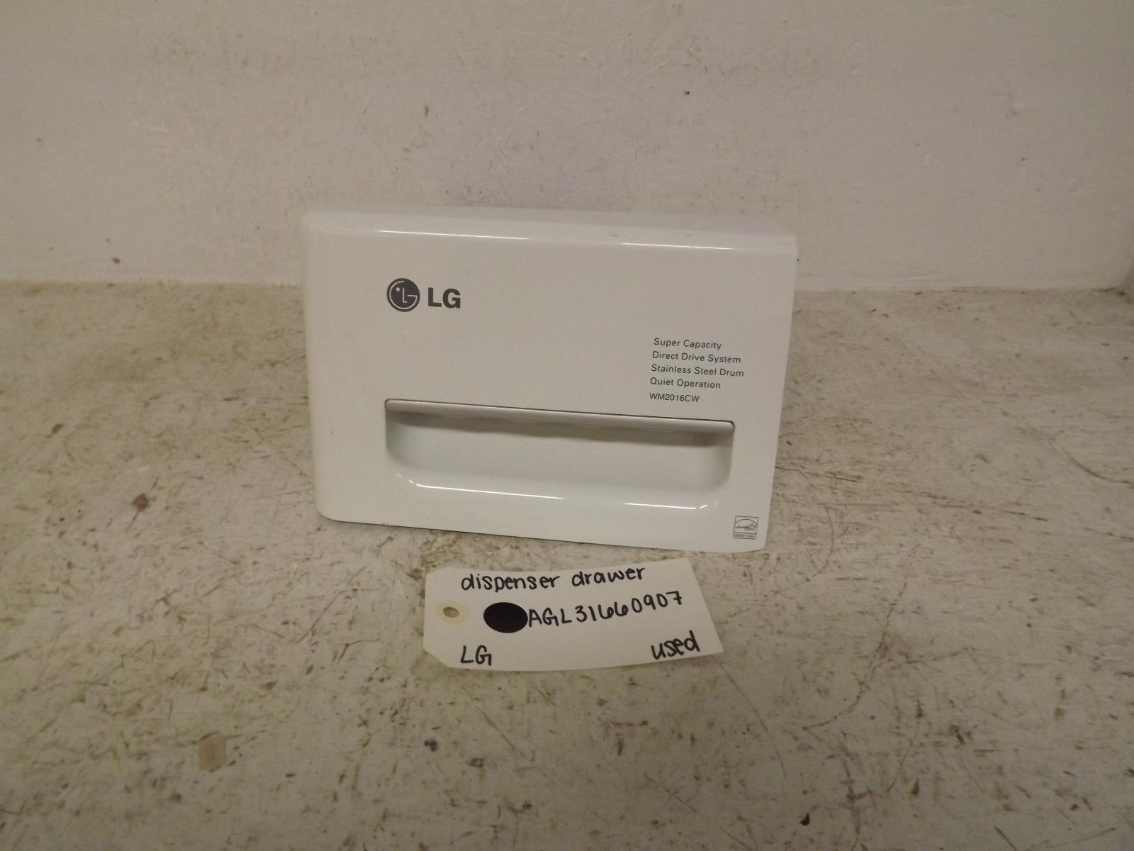 LG Washer AGL31660907 Dispenser Drawer Used LG Washer AGL31660907 Dispenser Drawer Used